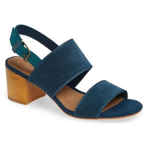 TOMS Poppy Sandal In Atlantic Corduroy NWOB size 7